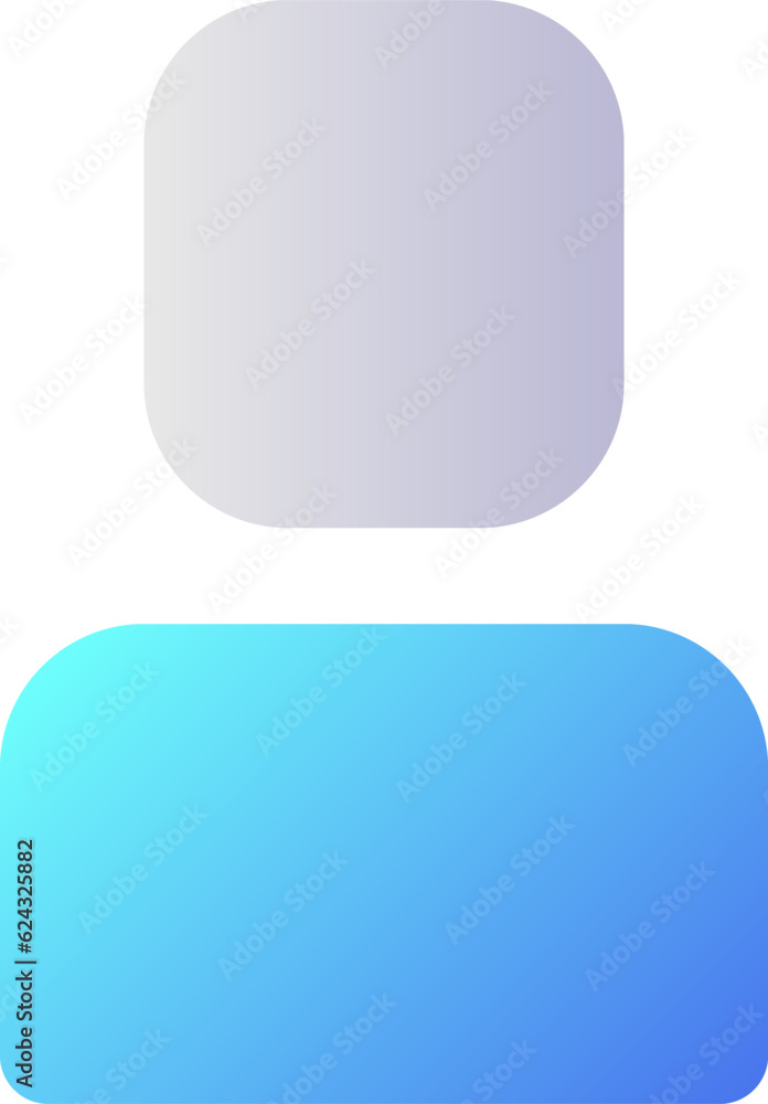 Poster user pixel perfect flat gradient two-color ui icon. social network member. personal information. sim