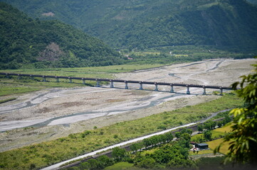The landscape of Taiya Daqiao is a bridge in Yilan County.