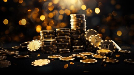 Fototapeta na wymiar Online casino blackjack poker game, bookmaker bets