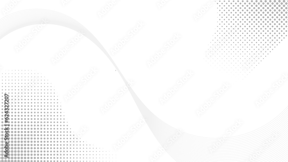 Poster A Futuristic Digital Technology Concept in Grey and White Abstract Background