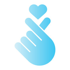 hand heart icon