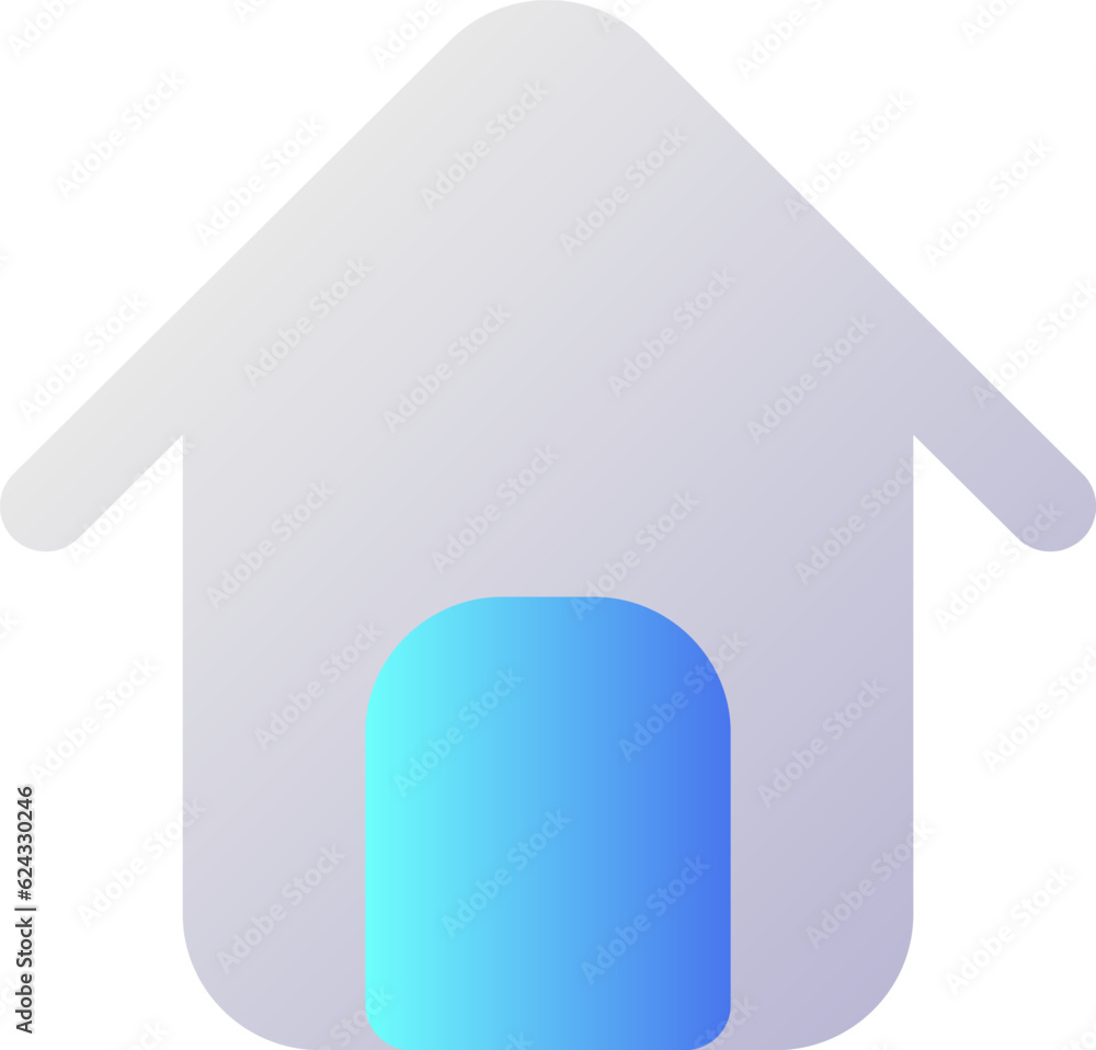 Poster home page pixel perfect flat gradient two-color ui icon. main web page. website navigation. homepage
