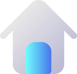 Home page pixel perfect flat gradient two-color ui icon. Main web page. Website navigation. Homepage. Simple filled pictogram. GUI, UX design for mobile application. Vector isolated RGB illustration