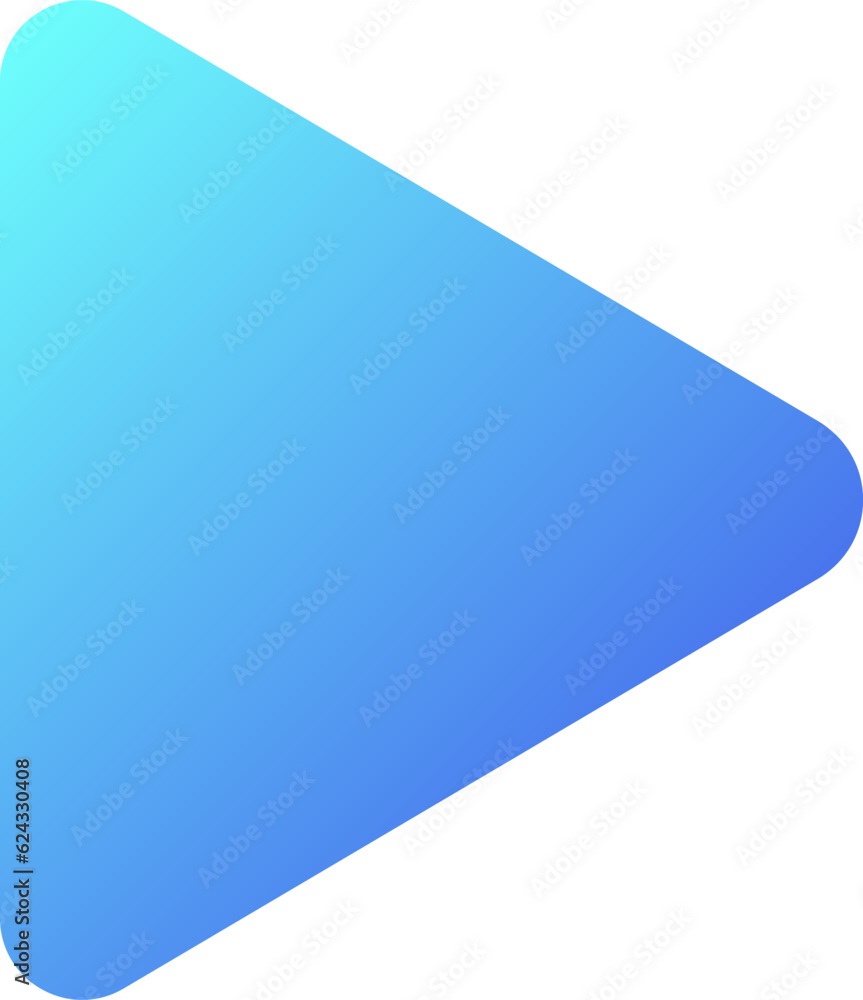 Poster play pixel perfect flat gradient two-color ui icon. multimedia player control. start music playing. 