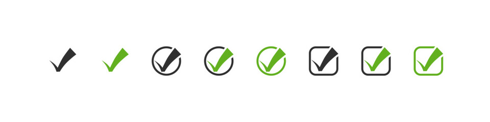 Check Mark. Check marks - vector icons. Vector illustration