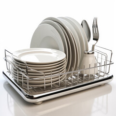 Dish rack, highly detailed professional color, generated by AI