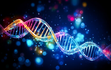 Anti aging genome editing concepts with dna molecule structure. Medical technology or biotechnology.futuristic research.generative ai images.