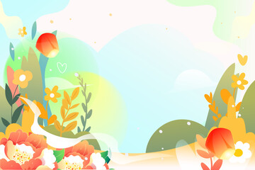 Obraz na płótnie Canvas Tanabata Valentine's Day Cowherd and Weaver Girl Magpie Bridge Meeting Love Characters Illustration