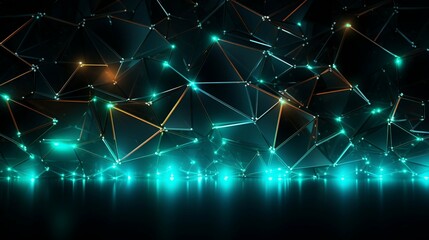 Obraz premium Abstract background 3d polygon texture. ai generate
