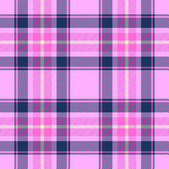 Seamless tartan pattern of textile check fabric with a background plaid vector texture.