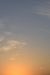 Colorful sunset twilight sky.