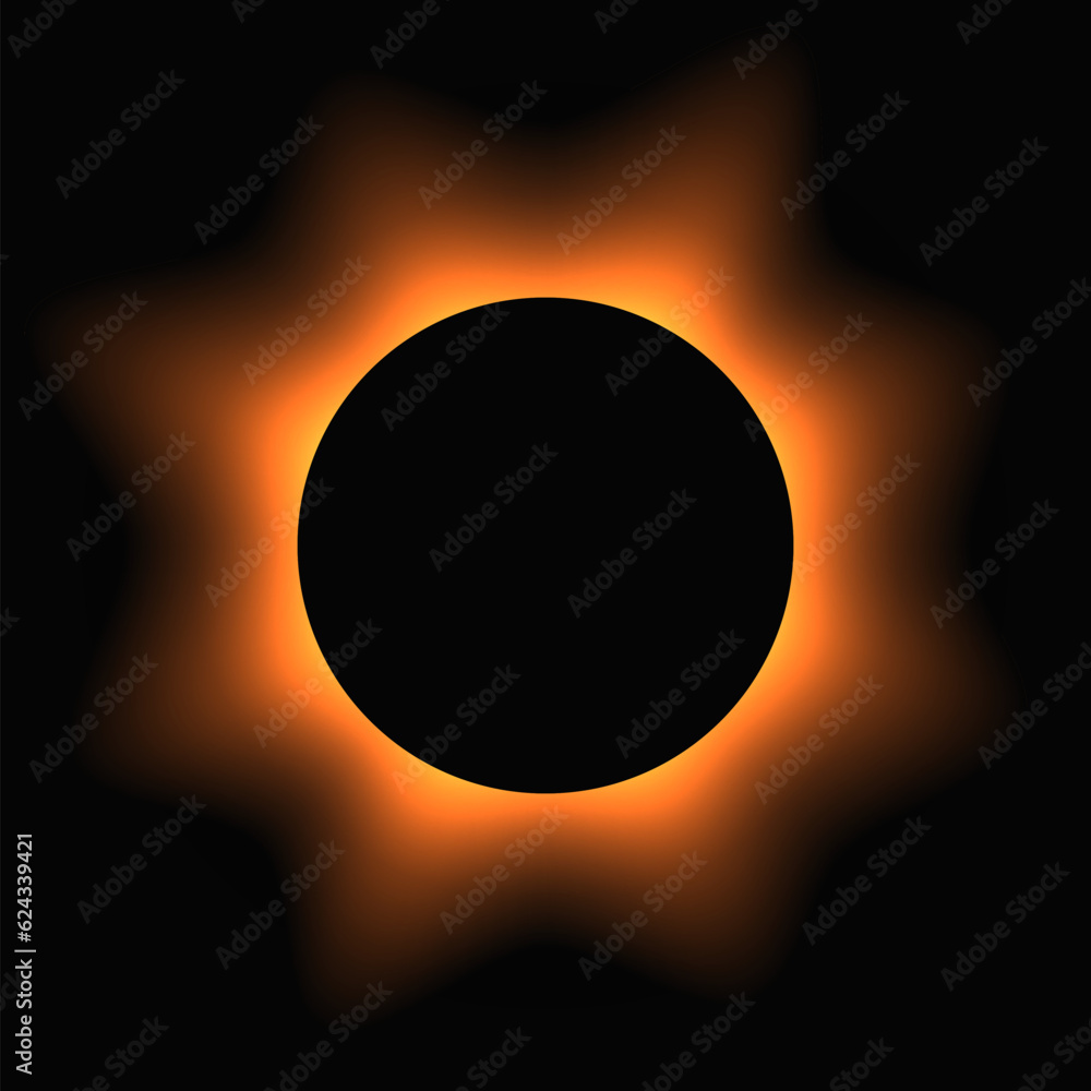 Poster circle illuminate light frame with color gradient