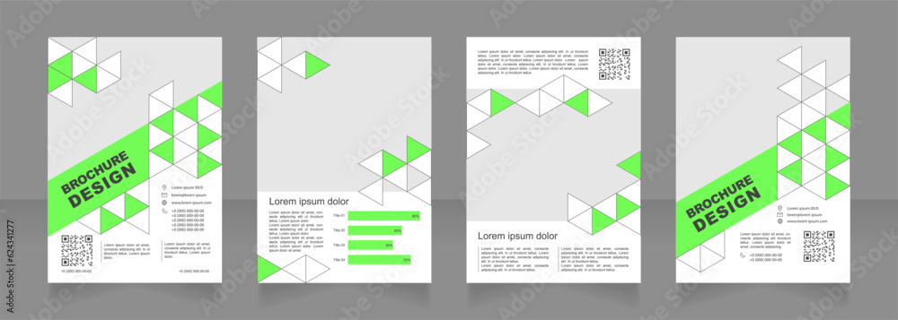 Poster business process analysis blank brochure design. template set with copy space for text. flyers with 