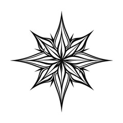 Obraz premium Vector illustration of hand drawn doodle star