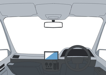 車から見た景色