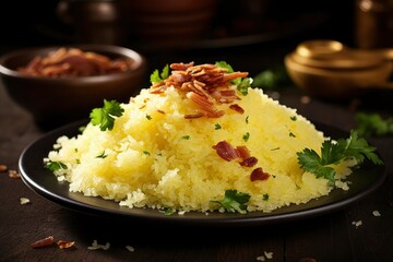 Farofa, Traditional Brazilian food dish tasty homemade lunch