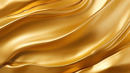 abstract gold background, golden fabric swirl wrinkle, Generative Ai