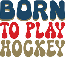 Hockey retro  svg design and eps 