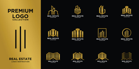 Set Premium Collection Real Estate Logo Design
