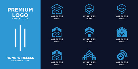 Set Luxury Collection Wireless Home Logo Design