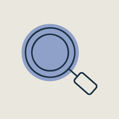 Search magnifier vector flat icon