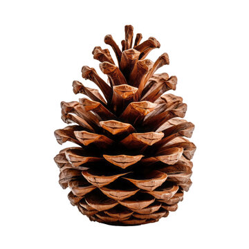 Pine Cone Isolated On White Background