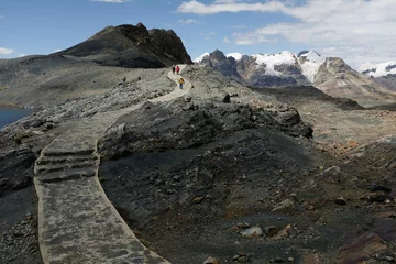 Zelfklevend Fotobehang Paysage de glaciers dans les Andes, au Pérou © enzo