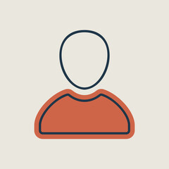 User vector icon. E-commerce sign