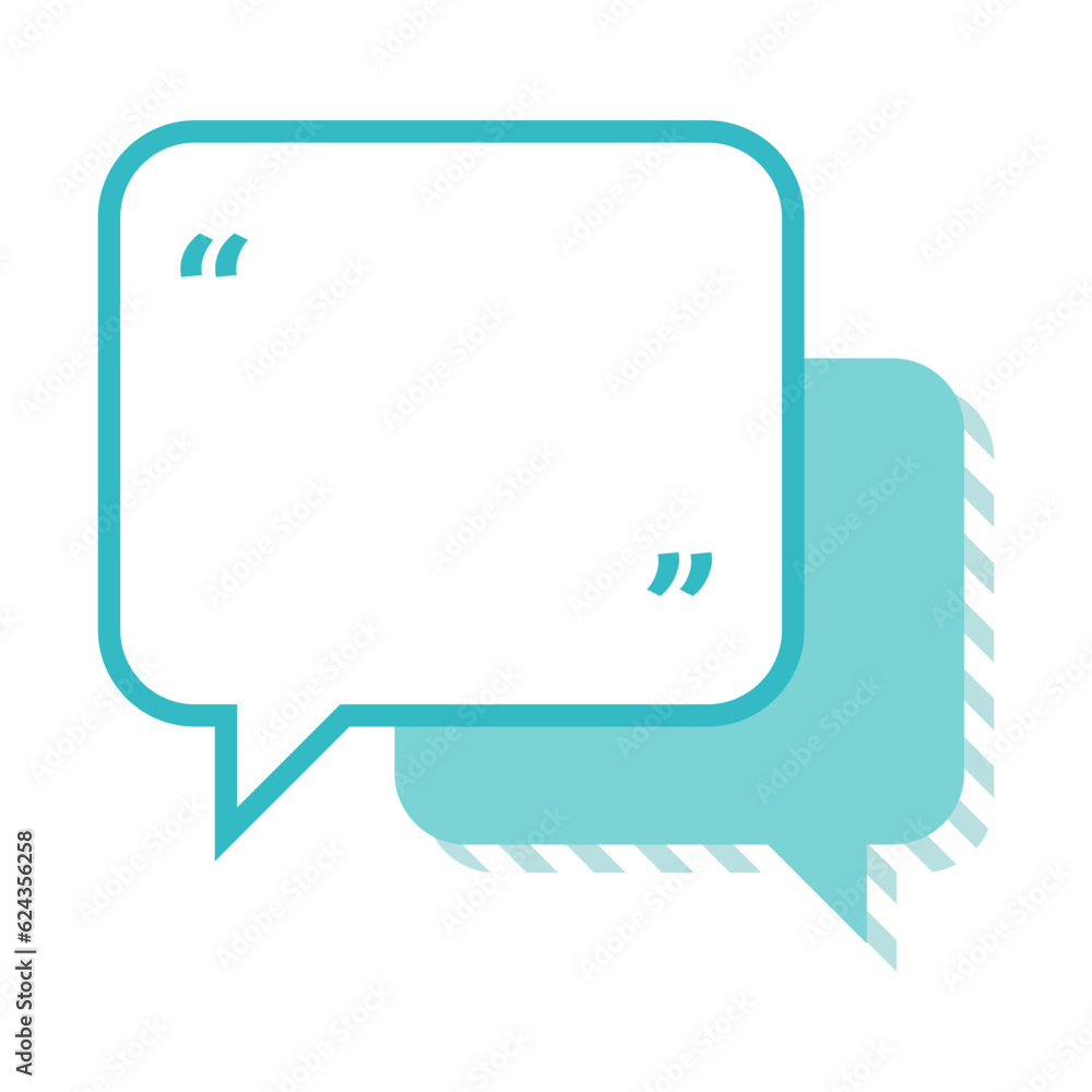 Poster communication process brochure element design. speech bubble. vector illustration with empty copy sp