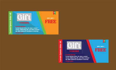 simple flat victor offer card design