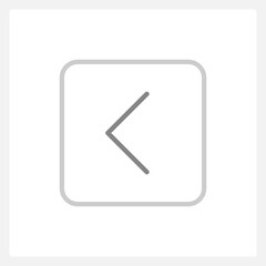 Normal back arrow button UI element template. Editable isolated vector dashboard component. Flat user interface. Visual data presentation. Web design widget for mobile application with light theme