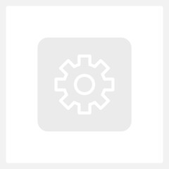 Fototapeta premium Inactive settings button UI element template. Editable isolated vector dashboard component. Flat user interface. Visual data presentation. Web design widget for mobile application with light theme