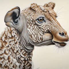 Head of the artificial Zebra