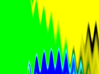 blue green yellow layer of water and wave abstract background