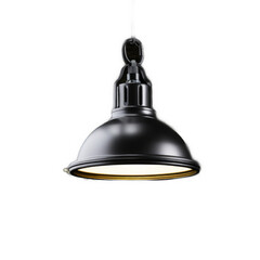 Warehouse Pendant Light isolated on transparent background. Generative AI