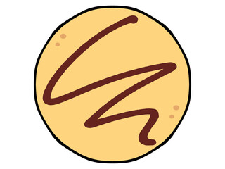 ソースせんべいのイラスト素材