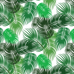 palm leaves pattern stock vector for fabric textile and wrapping wrapping