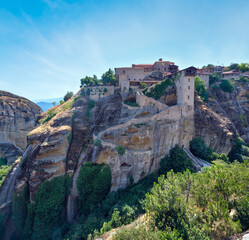The Meteora - important rocky monasteries complex in Greece