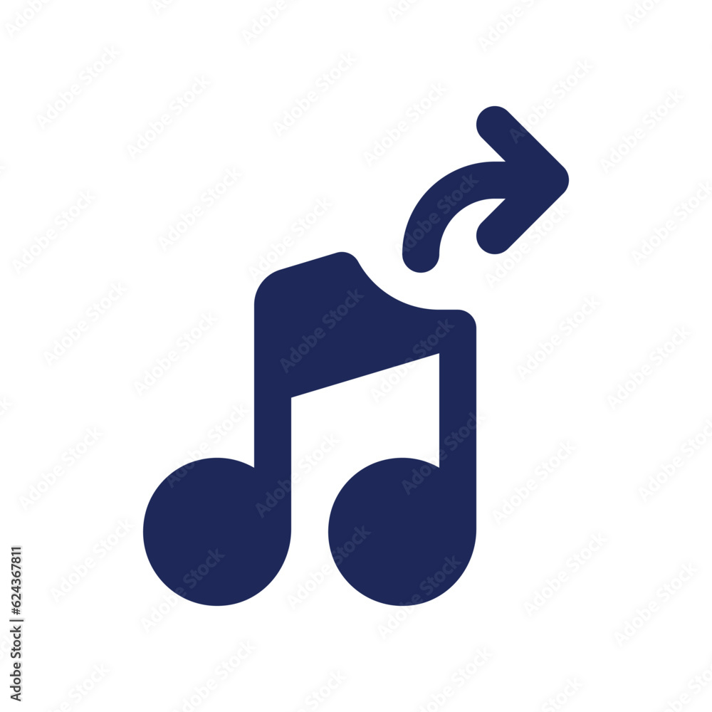 Poster extract audio black pixel perfect solid ui icon. editing software tool. remove music from video. sil