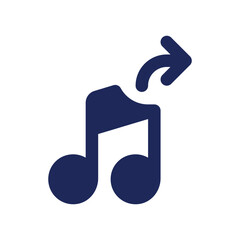 Extract audio black pixel perfect solid ui icon. Editing software tool. Remove music from video. Silhouette symbol on white space. Glyph pictogram for web, mobile. Isolated vector image