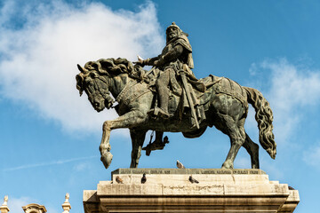 Reiterstandbild von Jaime I., Jakob I., der Eroberer von Valencia, Jardins del Parterre, Valencia,...