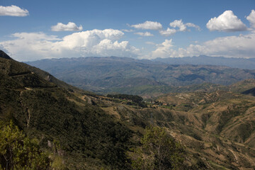 Bolivia Toro Toro Landscape on a sunny winter day