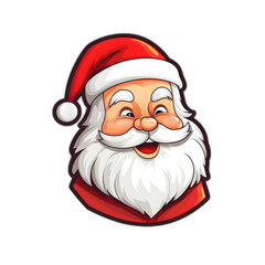 santa claus isolated on white, Transparent background