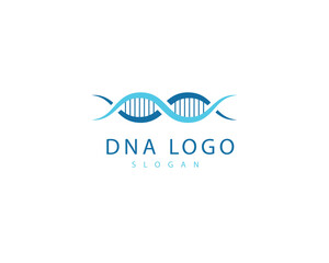 Human DNA Icon Logo vector and editable