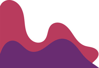 maroon purple wavy corner. fluid corner illustration