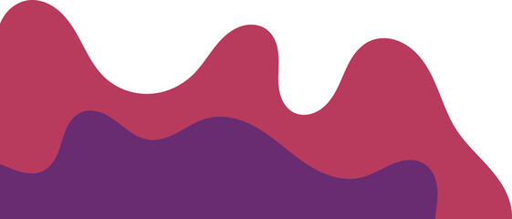 maroon purple wavy corner. fluid corner illustration