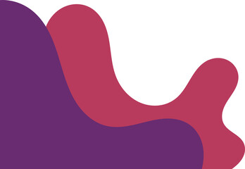 maroon purple wavy corner. fluid corner illustration