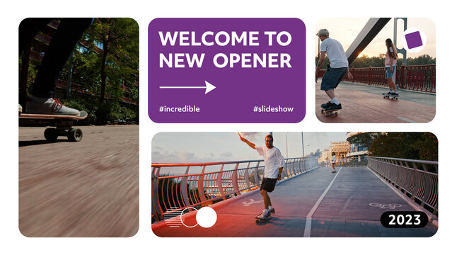 This template features a minimalistic design with simple text animations. It contains 23 text placeholders,15 media placeholders, and 1 logo placeholder.