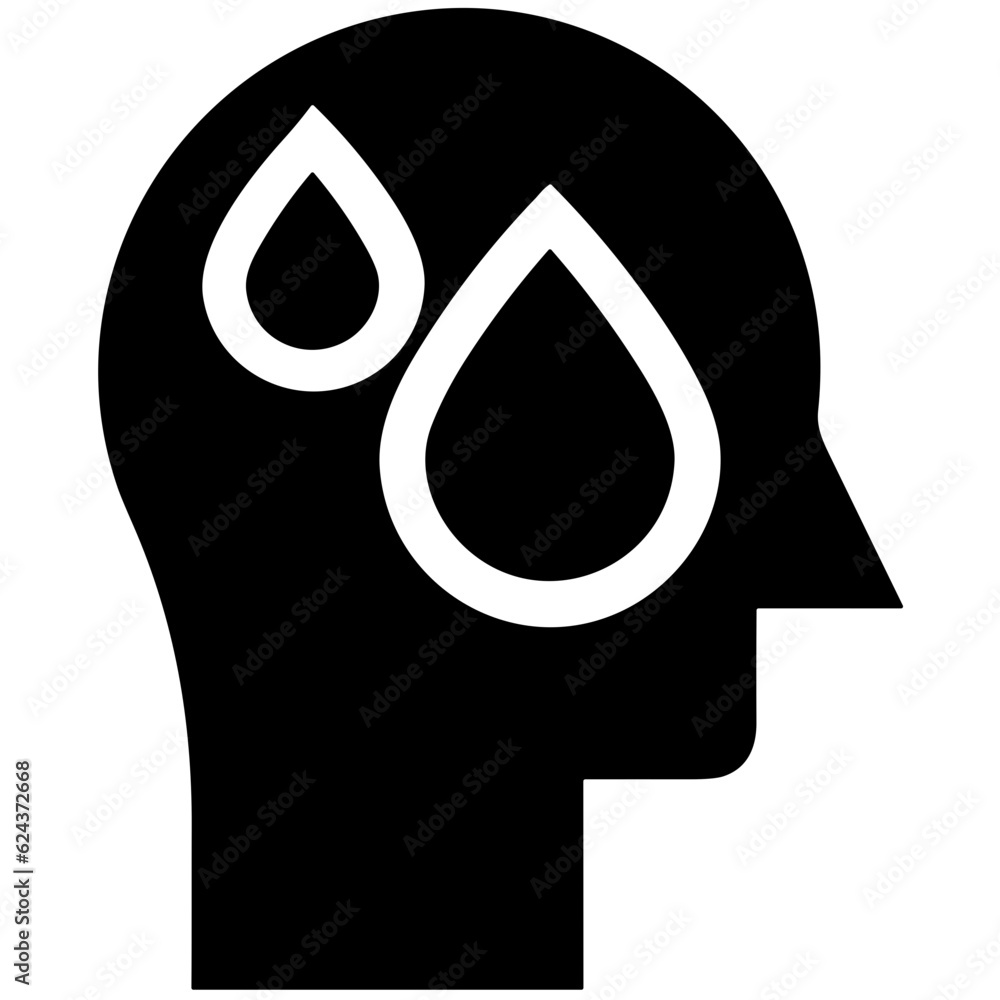 Wall mural brain idea symbol icon vector image. illustration of the creative intelligence think design image.