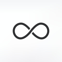 
Infinity loop icon design. isolated on white background